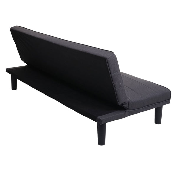 Schlafsofa Couch Klappsofa Gästebett Bettsofa Schlaffunktion 165cm anthrazit-grau