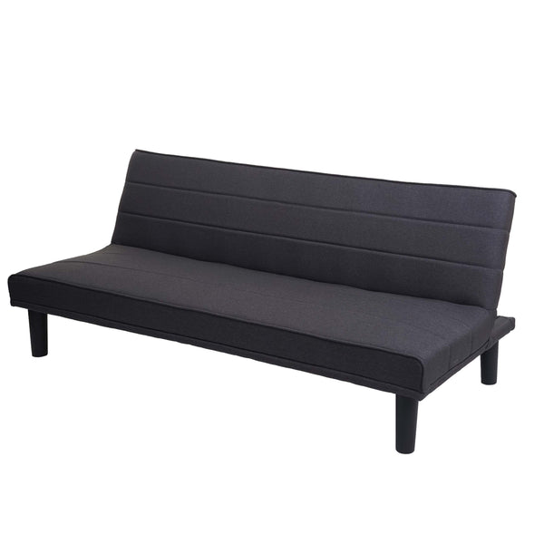 Schlafsofa Couch Klappsofa Gästebett Bettsofa Schlaffunktion 165cm anthrazit-grau