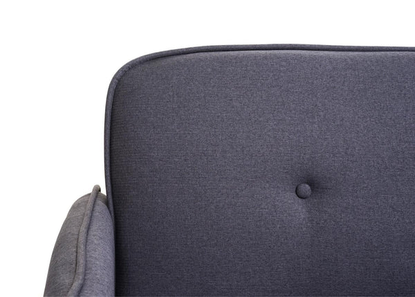 Schlafsofa Couch Klappsofa Gästebett Bettsofa Schlaffunktion 185cm anthrazit-grau