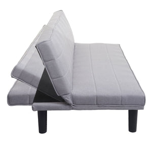 Schlafsofa Couch Klappsofa Gästebett Bettsofa Schlaffunktion 165cm grau