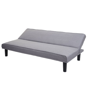 Schlafsofa Couch Klappsofa Gästebett Bettsofa Schlaffunktion 165cm grau