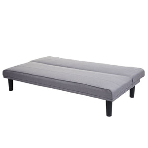 Schlafsofa Couch Klappsofa Gästebett Bettsofa Schlaffunktion 165cm grau