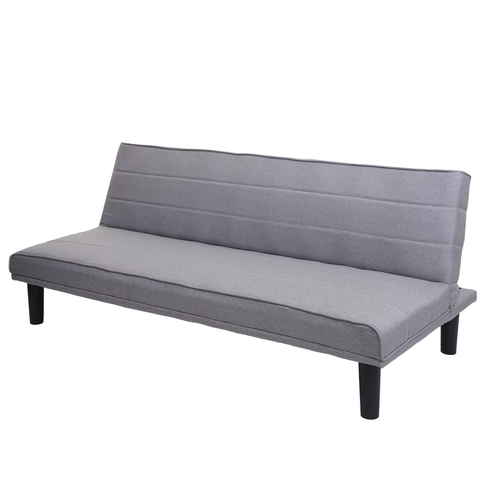 Schlafsofa Couch Klappsofa Gästebett Bettsofa Schlaffunktion 165cm grau