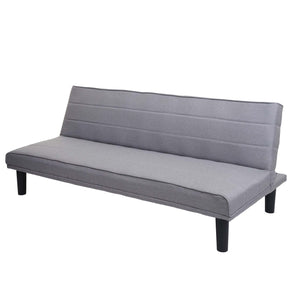 Schlafsofa Couch Klappsofa Gästebett Bettsofa Schlaffunktion 165cm grau