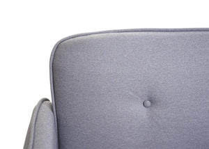 Schlafsofa Couch Klappsofa Gästebett Bettsofa Schlaffunktion 185cm grau