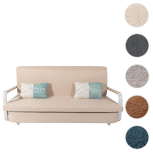 Schlafsofa Schlafcouch Sofa Bettkasten Liegefläche 190x185cm Stoff beige