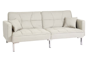 Schlafsofa Schlafcouch Bettsofa Gästebett Liegefläche 170x104cm creme-beige