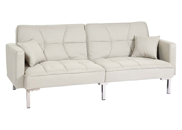 Schlafsofa Schlafcouch Bettsofa Gästebett Liegefläche 170x104cm creme-beige