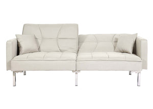 Schlafsofa Schlafcouch Bettsofa Gästebett Liegefläche 170x104cm creme-beige