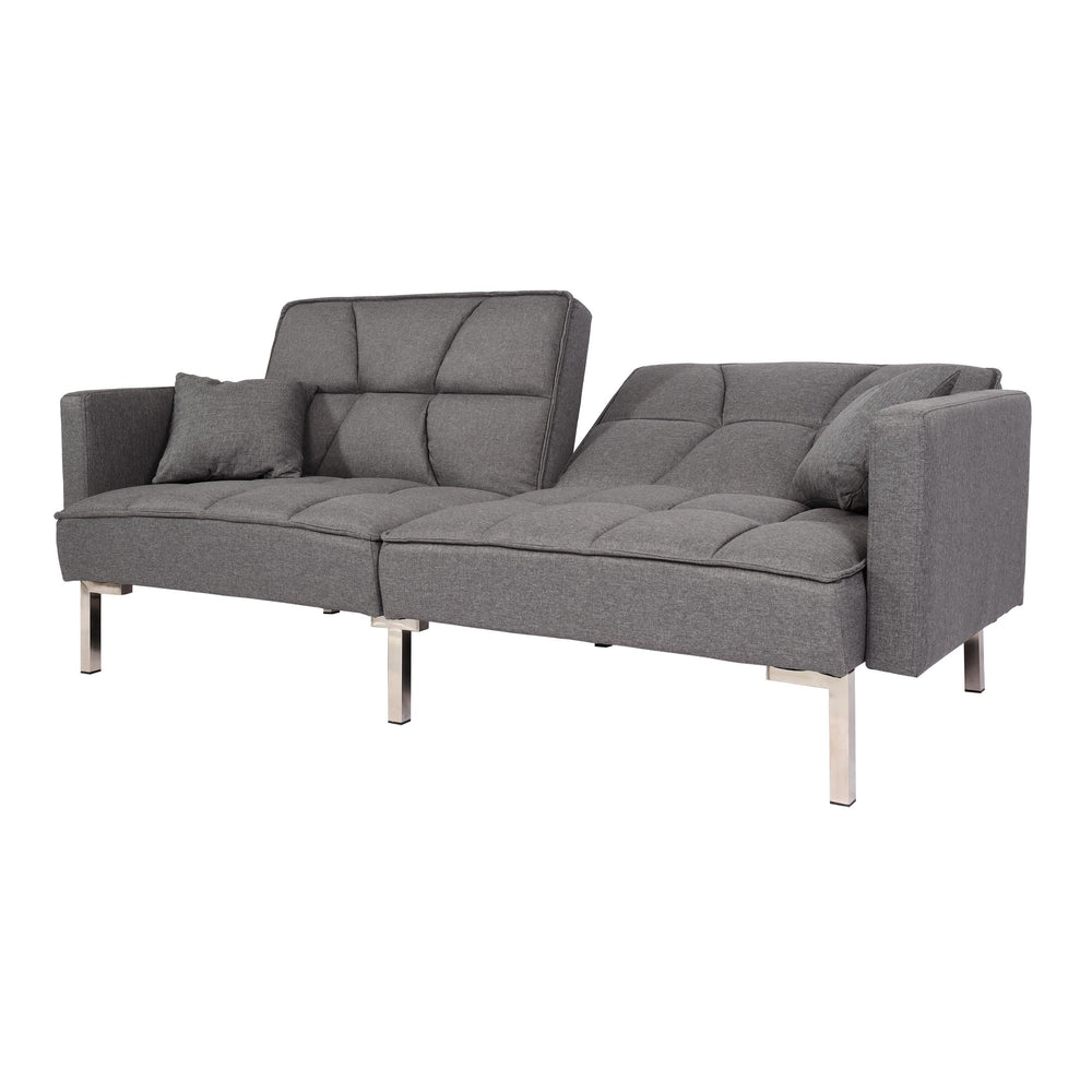 Schlafsofa Schlafcouch Bettsofa Gästebett Liegefläche 170x104cm grau