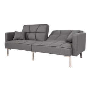 Schlafsofa Schlafcouch Bettsofa Gästebett Liegefläche 170x104cm grau