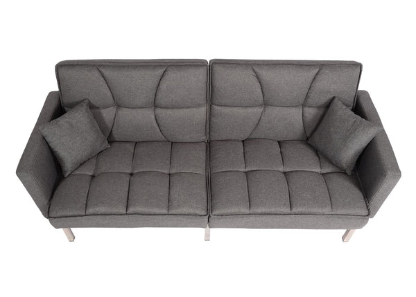 Schlafsofa Schlafcouch Bettsofa Gästebett Liegefläche 170x104cm grau