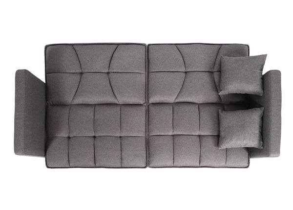 Schlafsofa Schlafcouch Bettsofa Gästebett Liegefläche 170x104cm grau