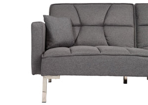 Schlafsofa Schlafcouch Bettsofa Gästebett Liegefläche 170x104cm grau