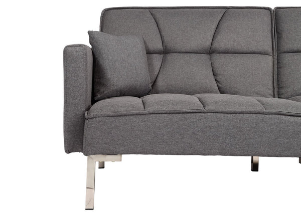 Schlafsofa Schlafcouch Bettsofa Gästebett Liegefläche 170x104cm grau