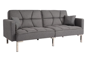 Schlafsofa Schlafcouch Bettsofa Gästebett Liegefläche 170x104cm grau