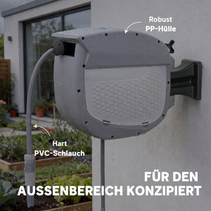 Schlauchbox Gartenschlauch automatisch schwenkbar 20m