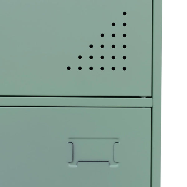 Stahl Schliessfachschrank 3 Türen mintgrün 90x38x45cm