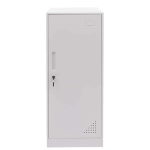 Stahltür Schliessfachschrank mit Kleiderstange, weiss, 90x38x45cm