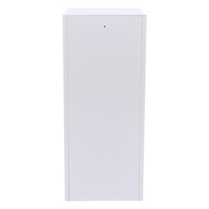 Stahltür Schliessfachschrank mit Kleiderstange, weiss, 90x38x45cm