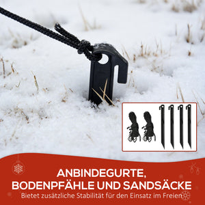Schneemann aufblasbar mit LED Weihnachtsdeko für aussen und innen