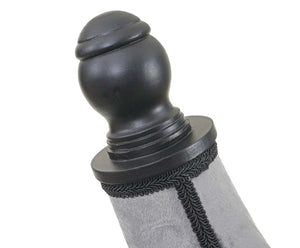 Schneiderpuppe Schaufensterpuppe Torso weiblich Schaumstoff Samt grau