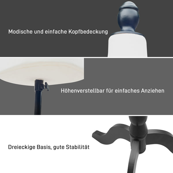 Schneiderpuppe Kleiderpuppe Schaufensterpuppe Mannequin Schaumstoff Holz weiss