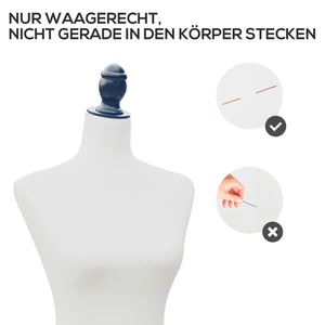 Schneiderpuppe Kleiderpuppe Schaufensterpuppe Mannequin Schaumstoff Holz weiss