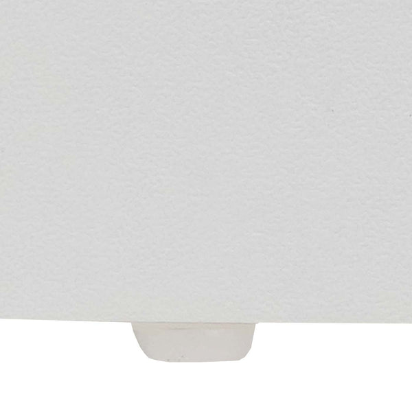 Schrank Kommode Highboard Schiebetür 8 Staufächer Industrial 163x76x38cm weiss