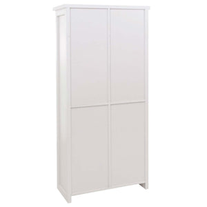 Schrank Kommode Highboard Schiebetür 8 Staufächer Industrial 163x76x38cm weiss