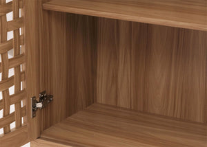 Schrank Wohnzimmerschrank 2 Türen 2 Schubladen 138x80x36cm braun