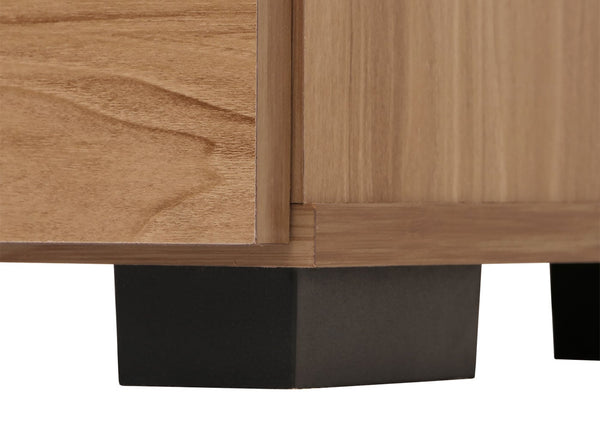 Schrank Wohnzimmerschrank 2 Türen 2 Schubladen 138x80x36cm braun