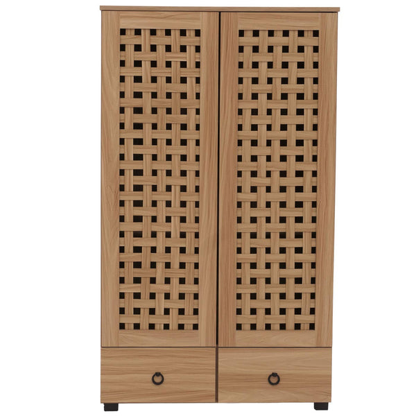 Schrank Wohnzimmerschrank 2 Türen 2 Schubladen 138x80x36cm braun