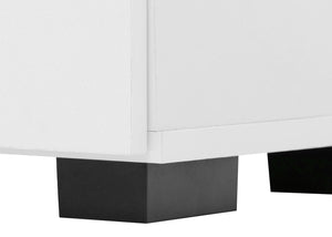 Schrank Wohnzimmerschrank 2 Türen 2 Schubladen 138x80x36cm weiss