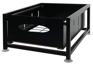 Schrankschublade mit Tablett Küchenauszug Geschirrablage 19x34x42cm schwarz