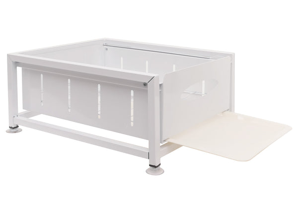 Schrankschublade mit Tablett Küchenauszug Geschirrablage 19x34x42cm weiss