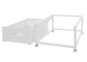 Schrankschublade mit Tablett Küchenauszug Geschirrablage 19x34x42cm weiss