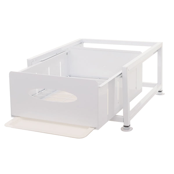 Schrankschublade mit Tablett Küchenauszug Geschirrablage 19x34x42cm weiss