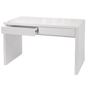 Schreibtisch Bürotisch Computertisch Arbeitstisch Hochglanz 120x60cm weiss