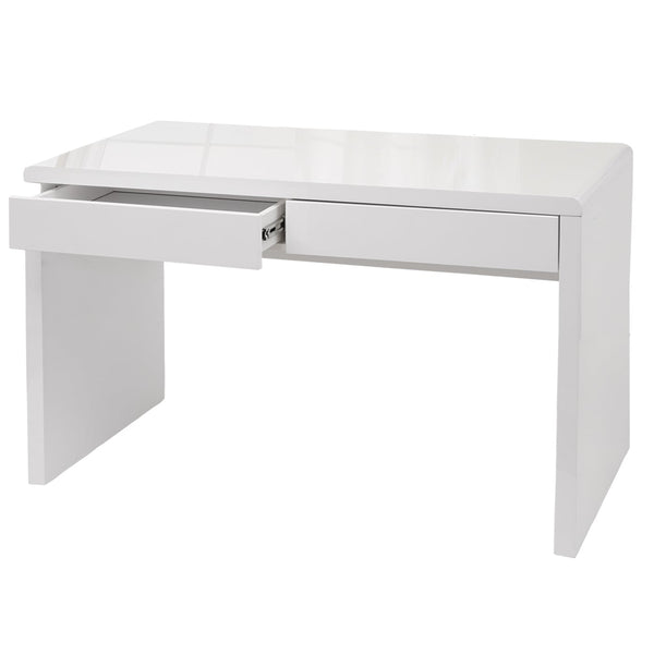 Schreibtisch Bürotisch Computertisch Arbeitstisch Hochglanz 120x60cm weiss