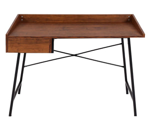 Schreibtisch Bürotisch Computertisch Schublade 3D-Struktur 98x114x60cm braun
