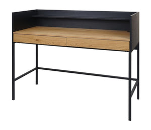 Schreibtisch Bürotisch Computertisch Schublade 120x50cm Holz Metall Eiche-Optik