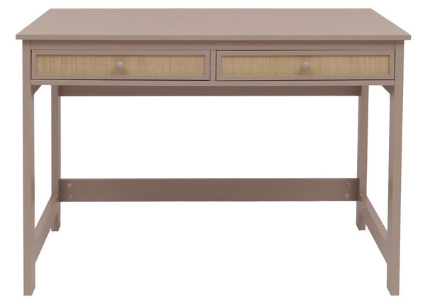 Moderner Schreibtisch Holz helltaupe mit Schublade 78x110x60 cm
