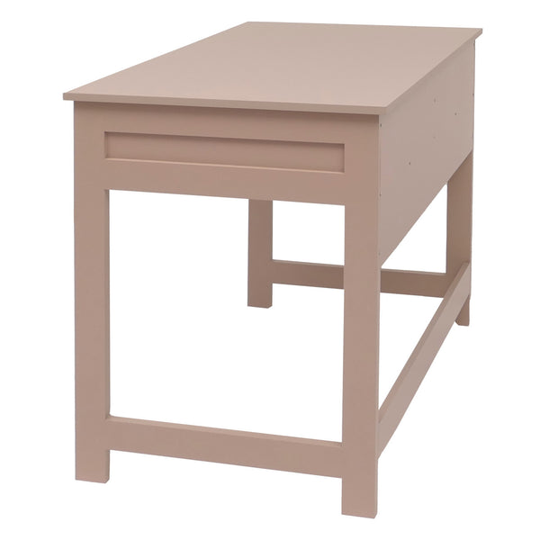Moderner Schreibtisch Holz helltaupe mit Schublade 78x110x60 cm