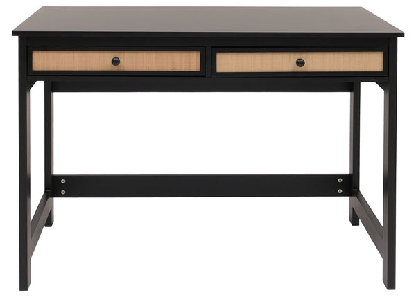 Schreibtisch Holz Schwarz mit Schublade 110x60cm Büro Tisch
