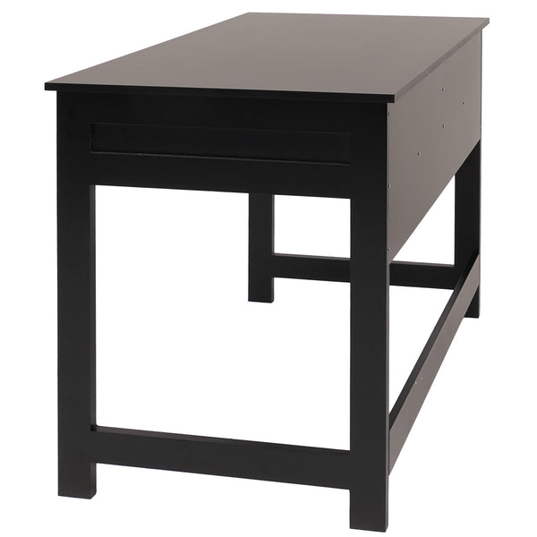 Schreibtisch Holz Schwarz mit Schublade 110x60cm Büro Tisch