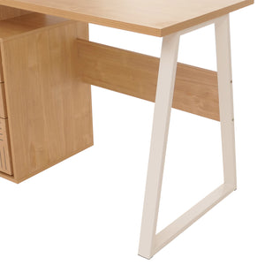 Moderner Schreibtisch aus Holz mit Schublade, 118x58 cm, ulme natur