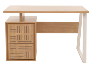 Moderner Schreibtisch aus Holz mit Schublade, 118x58 cm, ulme natur