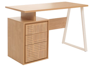 Moderner Schreibtisch aus Holz mit Schublade, 118x58 cm, ulme natur