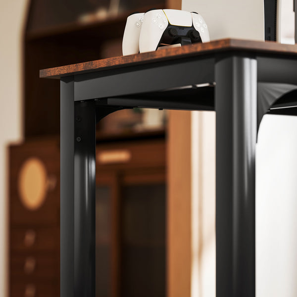 Schreibtisch im rustikalen Design mit viel Platz braun